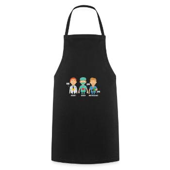 Anesthetist Surgeon Urologist - Cooking Apron - black - Front - AI Model Male 185 dark (185cm)