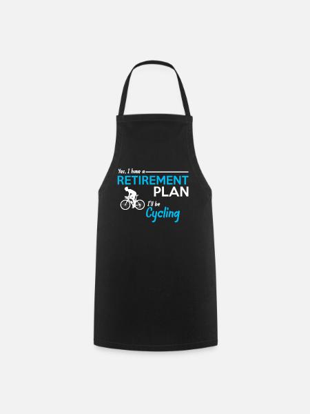 Bike-riding bike - Cooking Apron - black