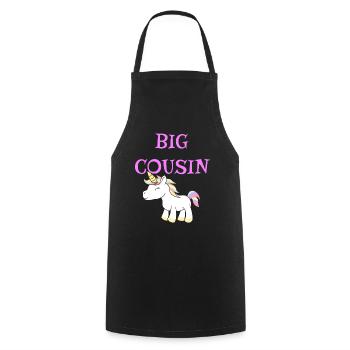 Big Cousin Unicorn - Cooking Apron - black - Front - AI Model Male 185 dark (185cm)