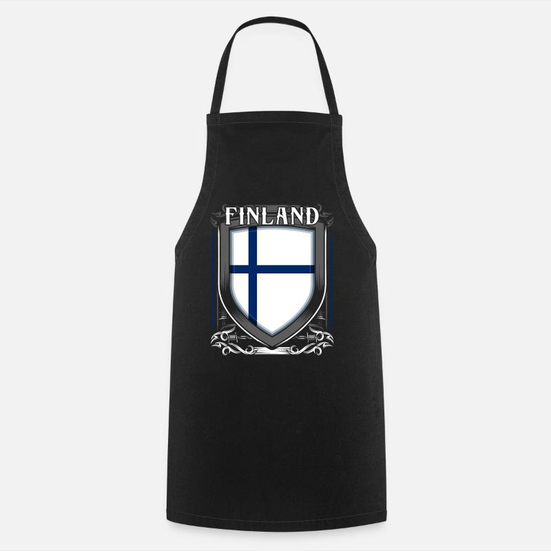 Finland - Cooking Apron - black