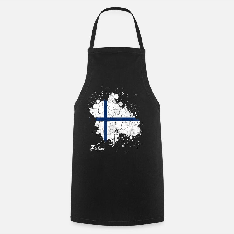 Finlande - Tablier de cuisine - noir