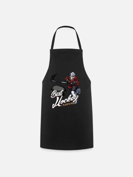 Meilleur joueur de hockey sur glace | Idée cadeau hockey sur glace - Tablier de cuisine - noir
