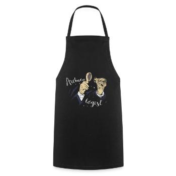 Archeologist science archeology job gift - Cooking Apron - black - Front - AI Model Male 185 dark (185cm)