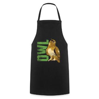 Eule wild Vogel Nacht Wald Geschenk - Kochschürze - Schwarz - Vorne - AI Model Male 185 dark (185cm)