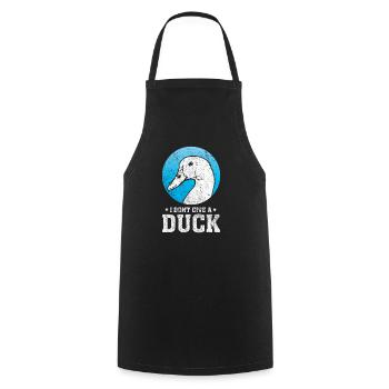 Pun duck - Cooking Apron - black - Front - AI Model Male 185 dark (185cm)