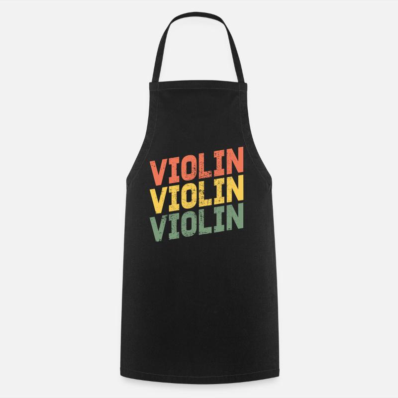 Violine Violine Violine - Kochschürze - Schwarz