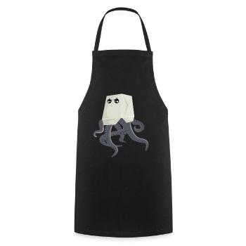 Octopus in Asian noodle box - Cooking Apron - black - Front - AI Model Male 185 dark (185cm)