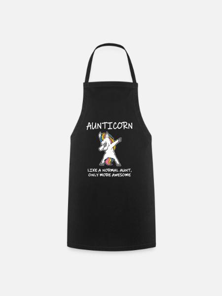 Aunticorn Like A Normal Aunt Tante Geschenk - Kochschürze - Schwarz