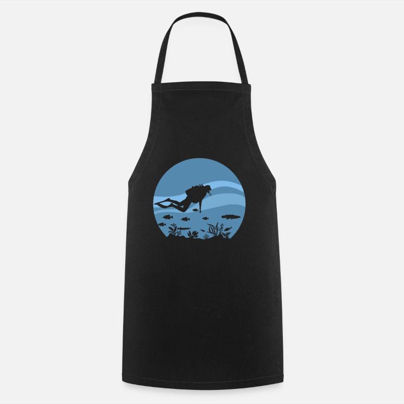 plongeur - Tablier de cuisine - noir