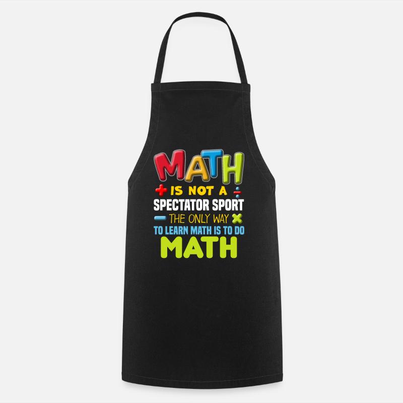 Professeur de mathématiques - Tablier de cuisine - noir