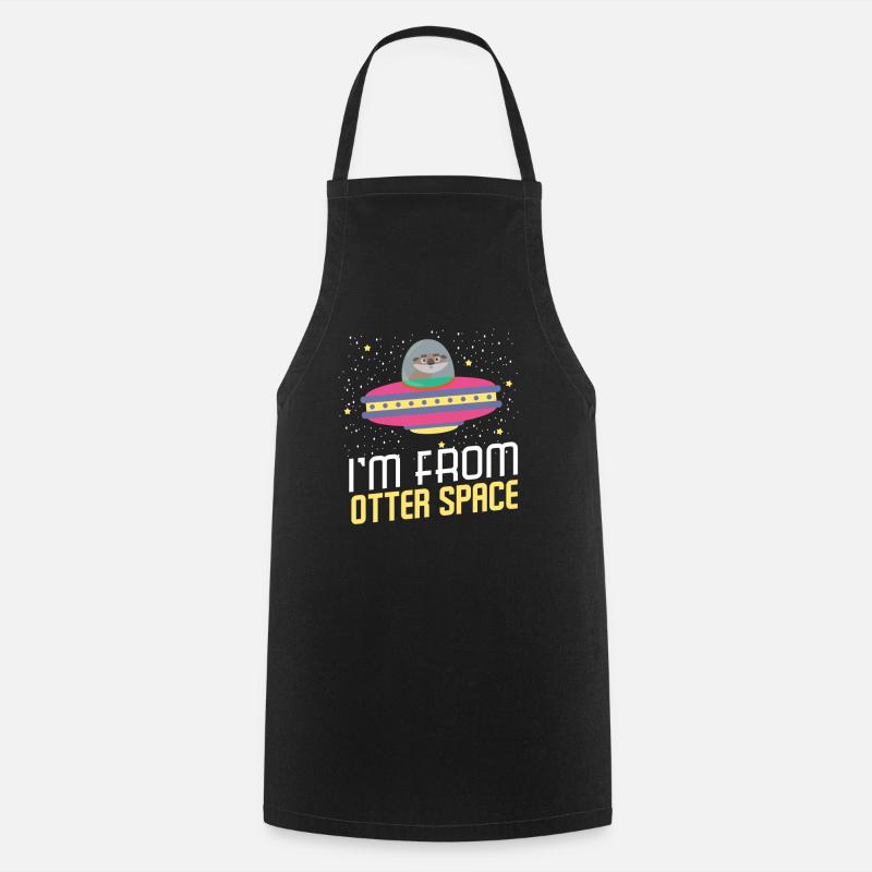 Je viens de l'espace Otter - Tablier de cuisine - noir