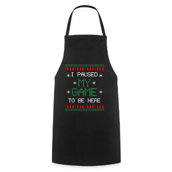 Gamer Streamer Christmas Haesslich - Cooking Apron - black - Front - AI Model Male 185 dark (185cm)