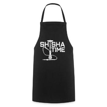 Shisha Bar Sports - Cooking Apron - black - Front - AI Model Male 185 dark (185cm)