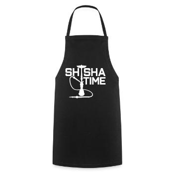 Hookah shisha - Cooking Apron - black - Front - AI Model Male 185 dark (185cm)