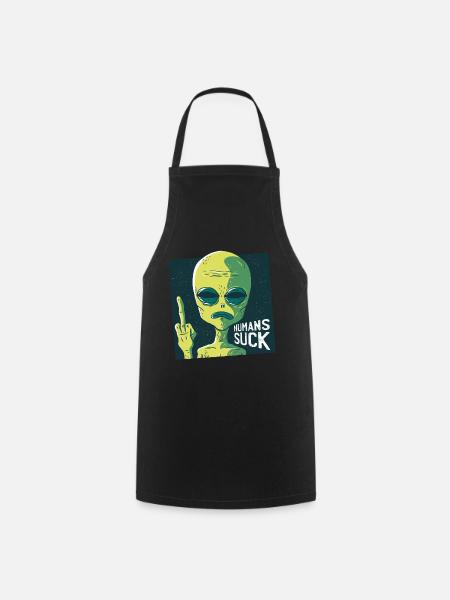 Alien Menschen Hasser - Kochschürze - Schwarz