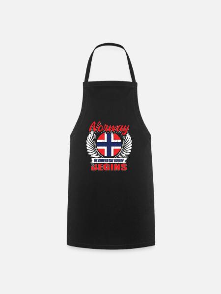 Norway - Cooking Apron - black