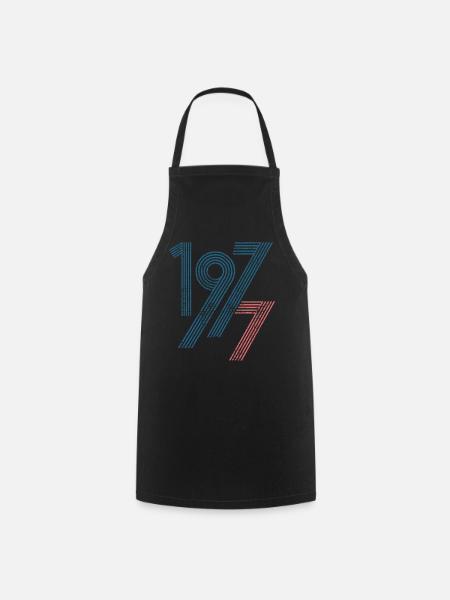 1977 - Tablier de cuisine - noir