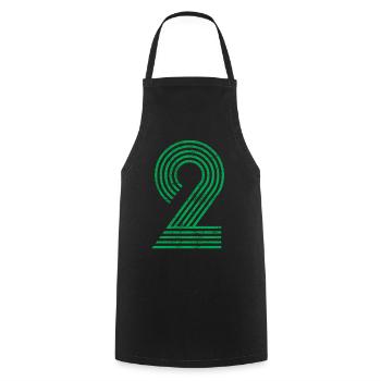 Two 2 Retro Jerseys 70s Sport Football - Cooking Apron - black - Front - AI Model Male 185 dark (185cm)