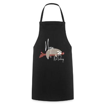 Nope Not Today / Sweet sloth / No Not today - Cooking Apron - black - Front - AI Model Male 185 dark (185cm)