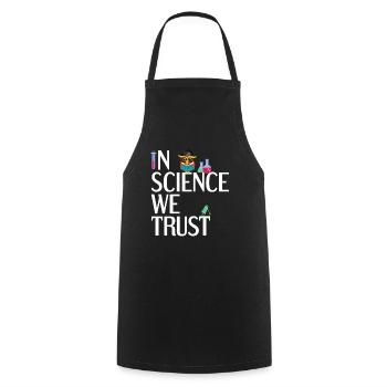 Teacher Researcher Science Scientist - Cooking Apron - black - Front - AI Model Male 185 dark (185cm)