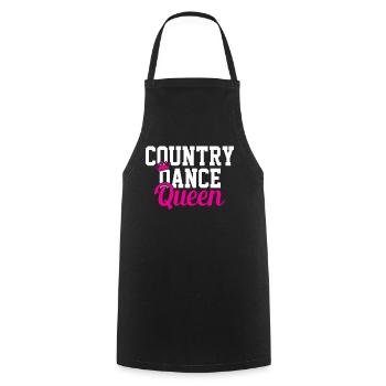 Country Dance Queen - Cooking Apron - black - Front - AI Model Male 185 dark (185cm)