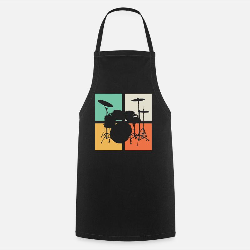 Drum kit Drumline - Cooking Apron - black