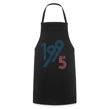 1995 - Cooking Apron - black - Front - AI Model Male 185 dark (185cm)