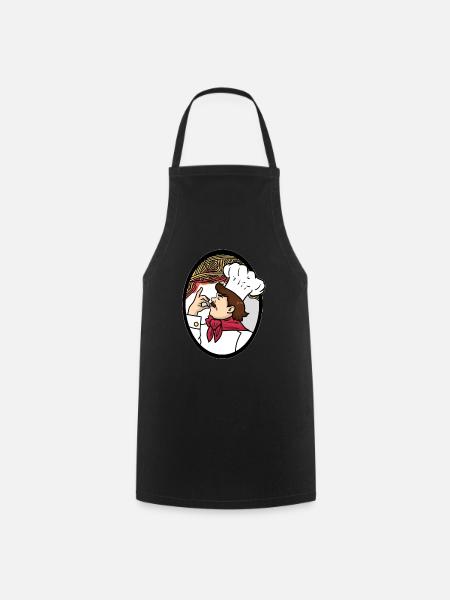 Chef spaghetti - Tablier de cuisine - noir