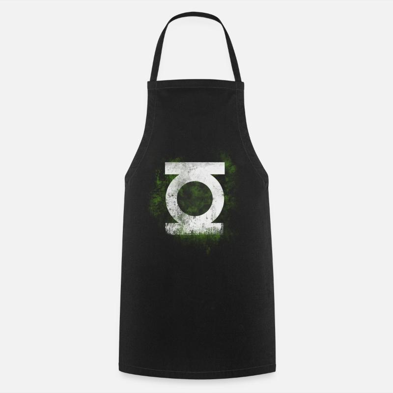 Green - green - Cooking Apron - black