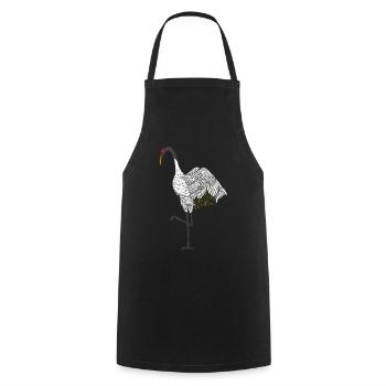 Dearadh Bronntanais Ainmhithe Corónach Dearg - Cooking Apron - black - Front - AI Model Male 185 dark (185cm)