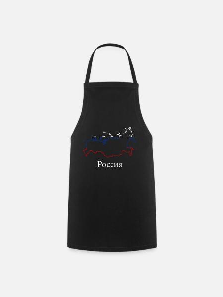 Russie russe - Tablier de cuisine - noir