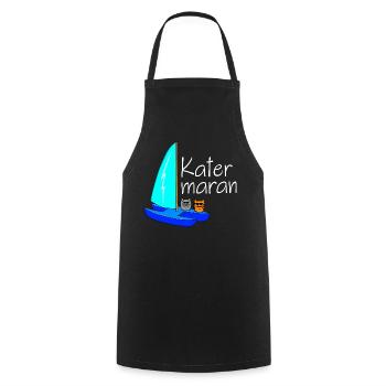 Katamaran - Kochschürze - Schwarz - Vorne - AI Model Male 185 dark (185cm)