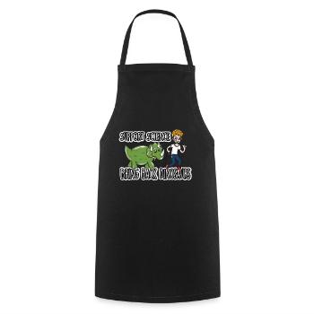 science - Cooking Apron - black - Front - AI Model Male 185 dark (185cm)