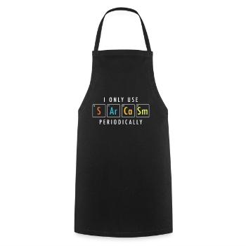 sarcasm - Cooking Apron - black - Front - AI Model Male 185 dark (185cm)