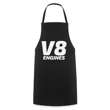 Moteurs V8 moteur automobile idée cadeau déplacement - Tablier de cuisine - noir - Devant - AI Model Male 185 dark (185cm)