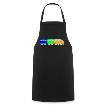 Train pour enfants - train - train - Tablier de cuisine - noir - Devant - AI Model Male 185 dark (185cm)