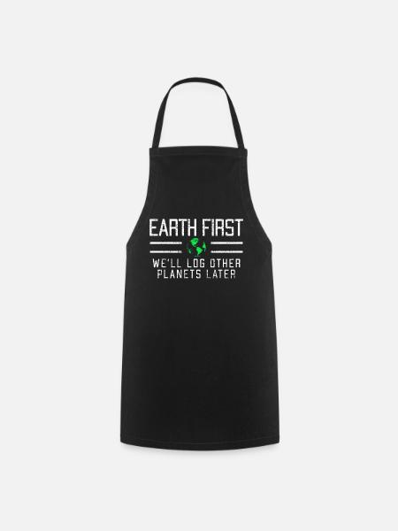 Planète terre - Tablier de cuisine - noir