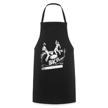Ska music genre - Cooking Apron - black - Front - AI Model Male 185 dark (185cm)