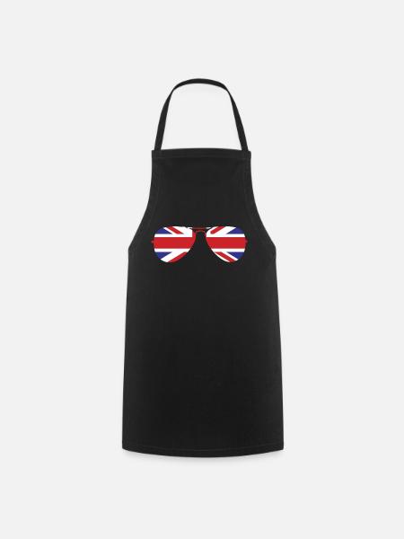 Union Jack - Tablier de cuisine - noir
