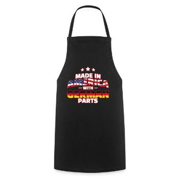 Made in America with German parts Gift German - Cooking Apron - black - Front - AI Model Male 185 dark (185cm)