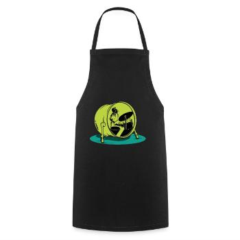 Musique de tambour - Tablier de cuisine - noir - Devant - AI Model Male 185 dark (185cm)