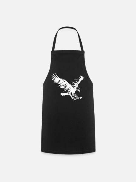 Flammender Adler - Kochschürze - Schwarz