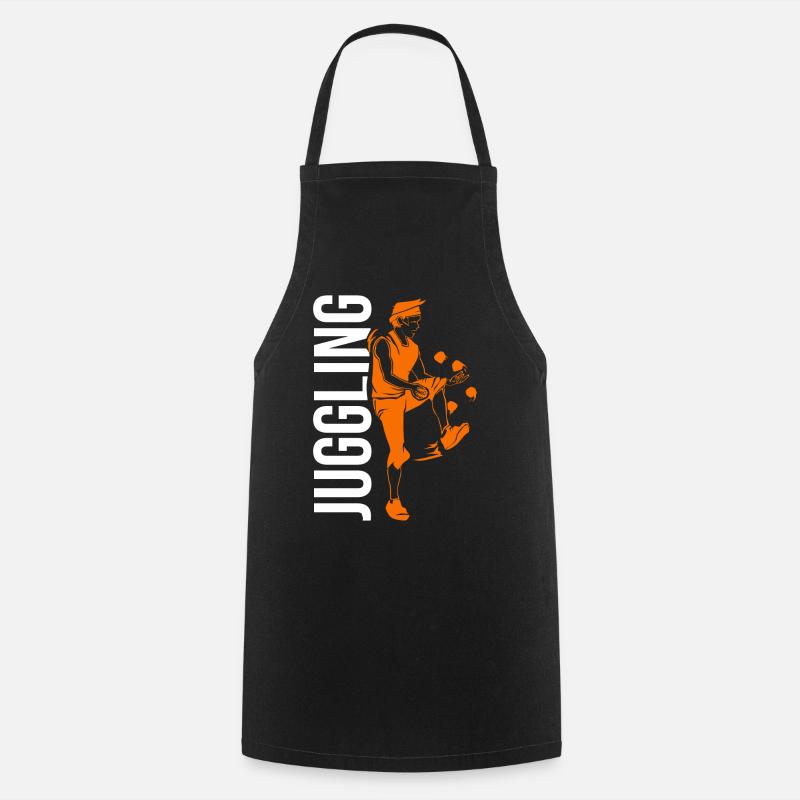 Cadeau de balle de jonglage - Tablier de cuisine - noir