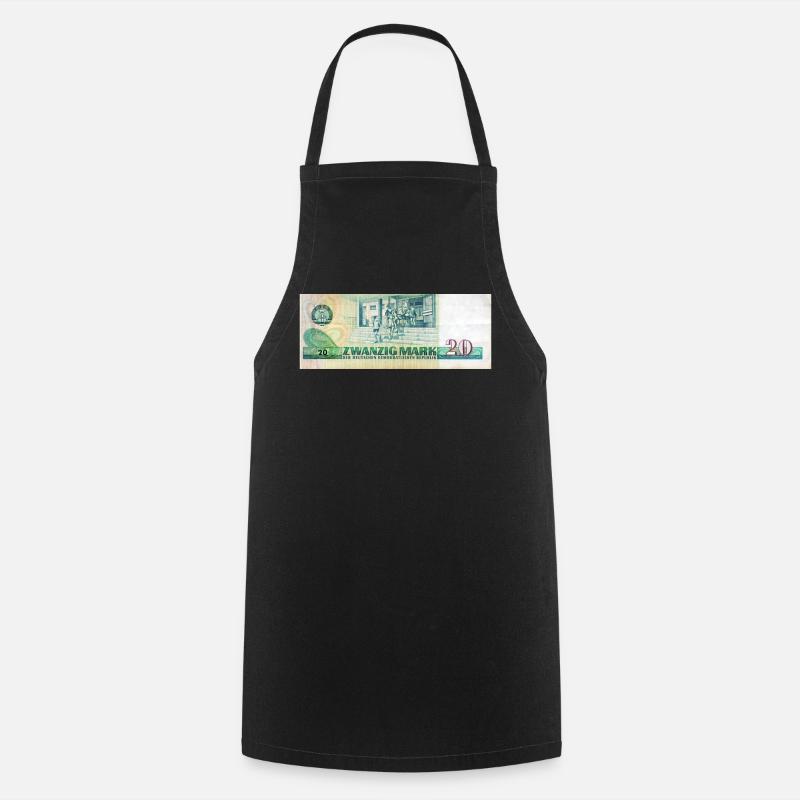 20 mark der ddr - Tablier de cuisine - noir