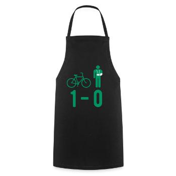 Fahrrad UNfall Gips Gebrochener Knochen Fraktur - Kochschürze - Schwarz - Vorne - AI Model Male 185 dark (185cm)