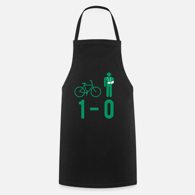 Bicycle accident plaster broken bone fracture - Cooking Apron - black