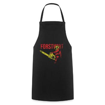 Travaux forestiers - Tablier de cuisine - noir - Devant - AI Model Male 185 dark (185cm)