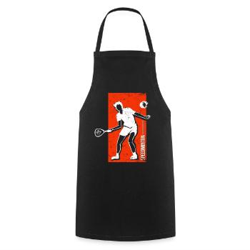 speedminton - Cooking Apron - black - Front - AI Model Male 185 dark (185cm)