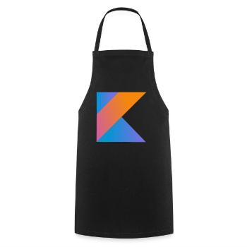 programmer nerd computer source new K sign pc c - Cooking Apron - black - Front - AI Model Male 185 dark (185cm)