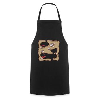 Ant pit - Cooking Apron - black - Front - AI Model Male 185 dark (185cm)